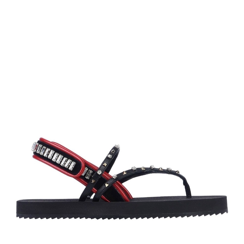 NEW VALENTINO GARAVANI Crystal Embellished Thong sandals
